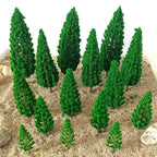 15Pc Miniature Model Trees for Train Railroad Wargame Landscape Scenery