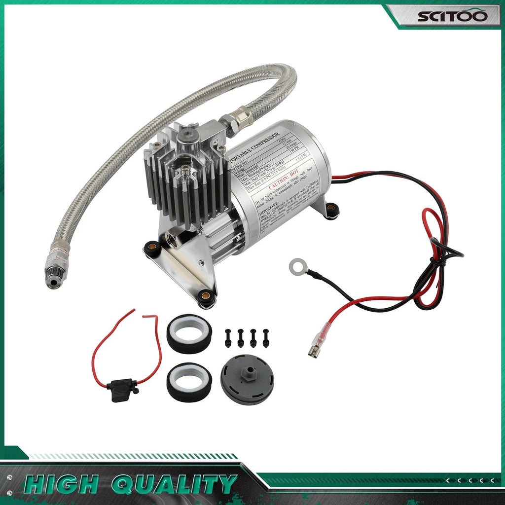 Air Horn Compressor Kit 150PSI 12V for Van Truck Car Boat (Universal)