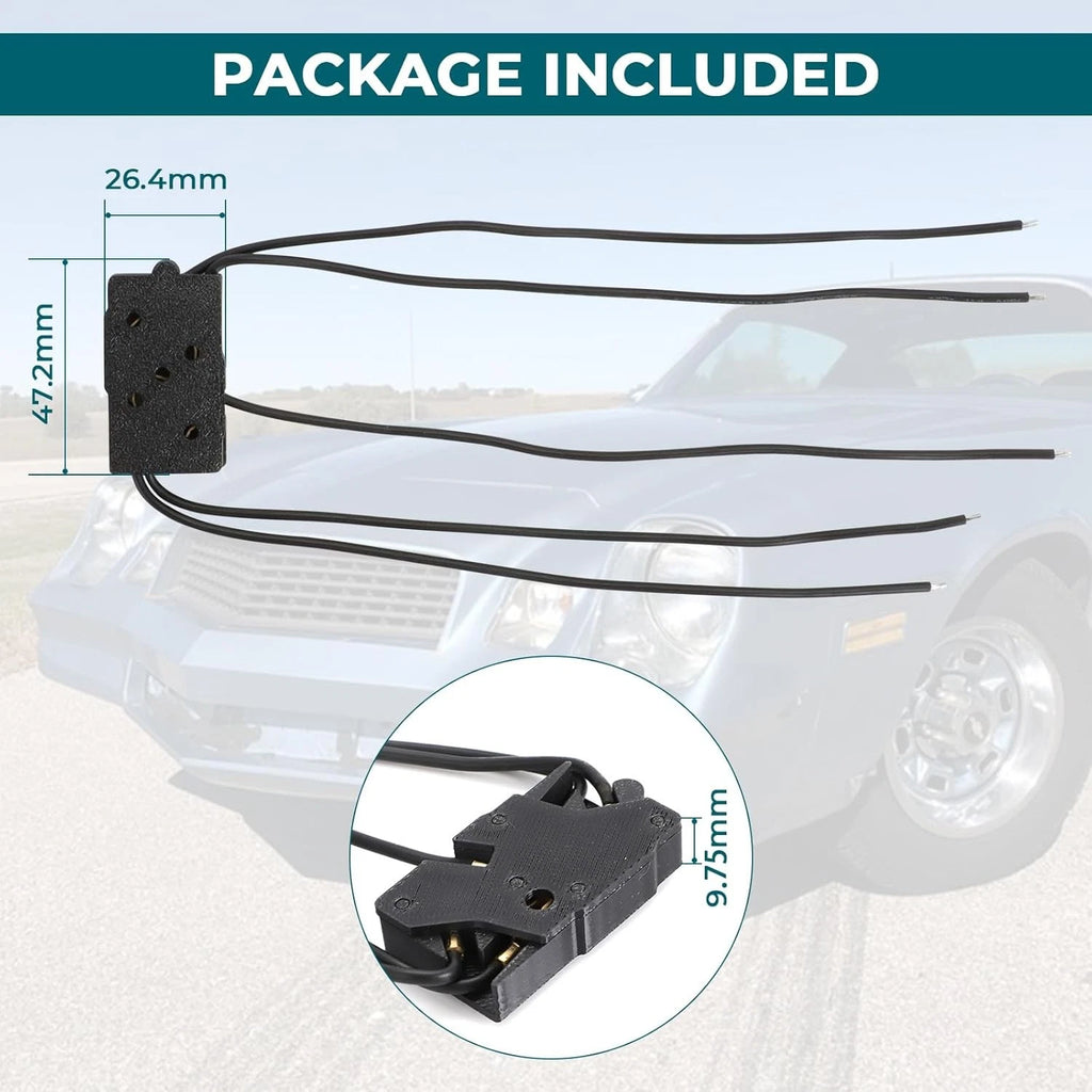Power Window Switch Connector Repair Pigtail for Camaro Firebird (1970–1981)