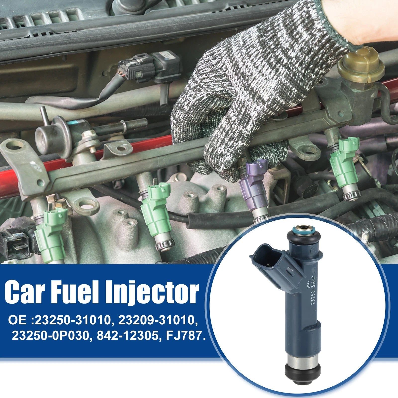6 Pcs Fuel Injector Nozzle for Toyota Tacoma 4.0L (2005–2015)