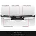 Rear Step Bumper Assembly w/ Sensor Holes Chrome for Ford F150 (2006–2008)