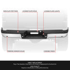 Rear Step Bumper Assembly w/ Sensor Holes Chrome for Ford F150 (2006–2008)