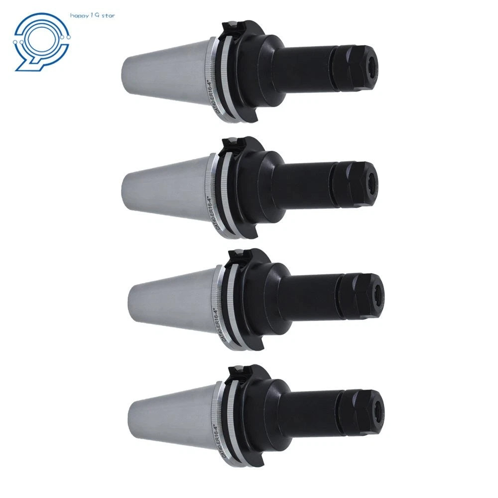 Set of 8 CAT40-ER16 Collet Chucks for Tool Holder (4" Gage Length)