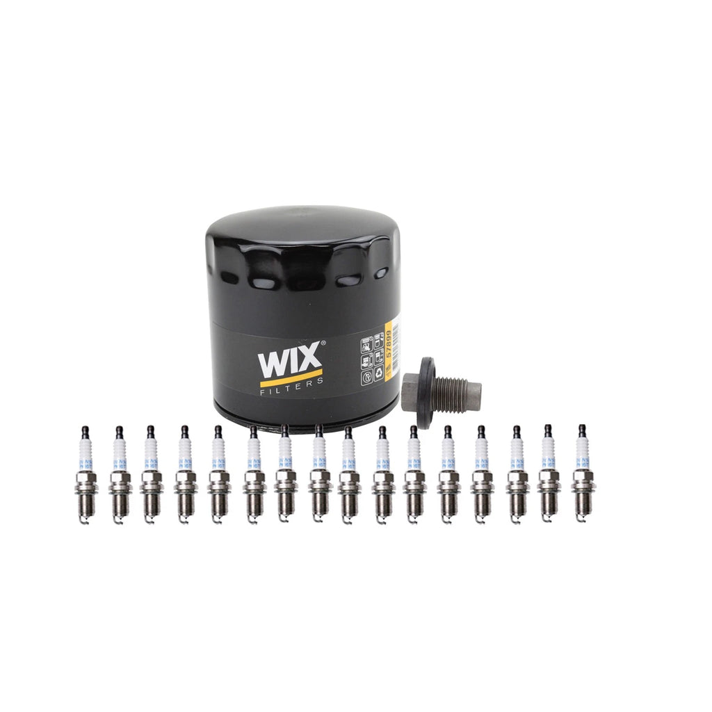 Wix Engine Oil Filter & Denso 16 Iridium Spark Plug Kit for Dodge Charger (2006–2023)