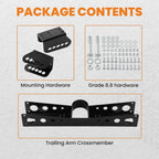 Trailing Arm Cross Member Anti Squat Brackets for Chevy C10 GMC C15 (1963–1972)