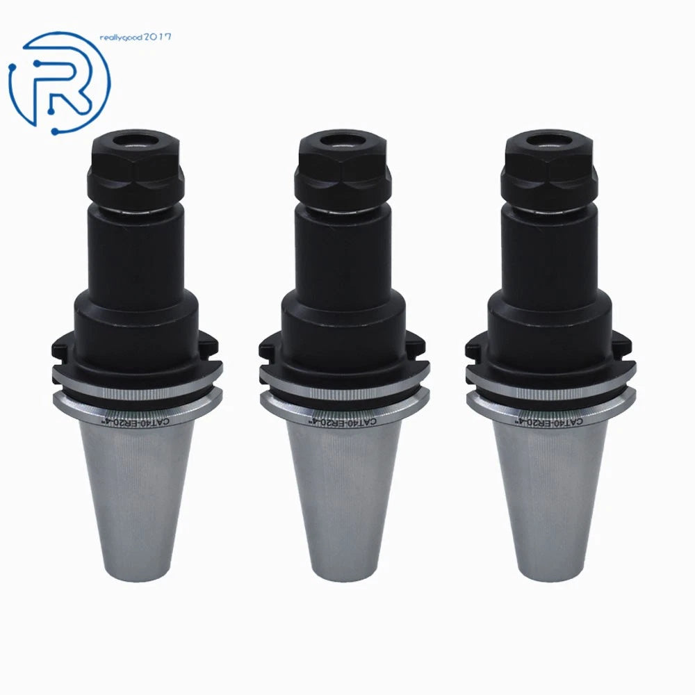 Set of 3 Chuck CAT40-ER20 4" Collet Chucks Tool Holder G6.3 15000RPM