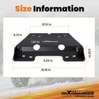 Black Steel Plow Bracket for Honda Rancher 420, Foreman 500, 520 (2015–2024)