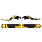 Set of 2 Gold Extendable Brake Clutch Levers for Suzuki GSXR600/750 (2006–2020)