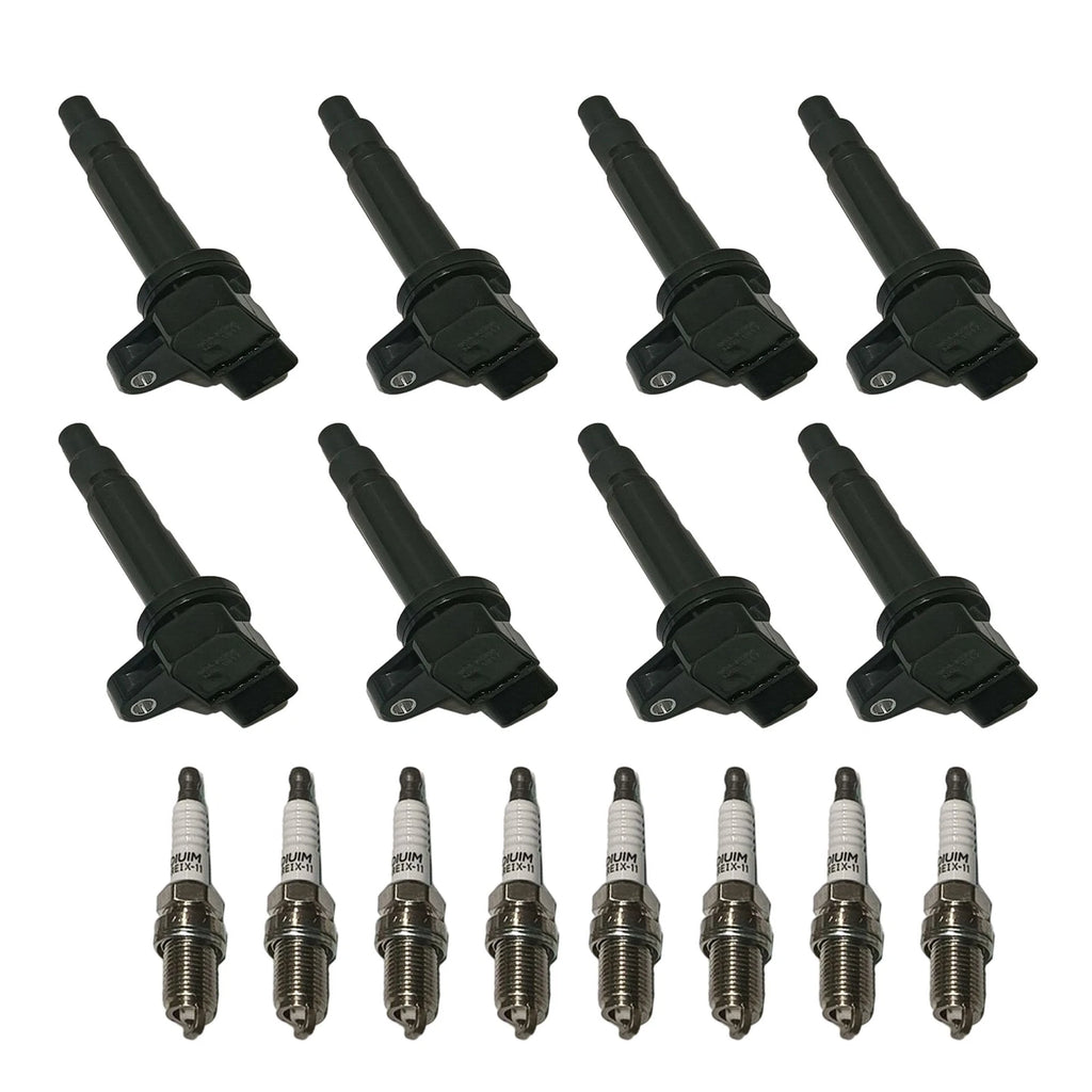 Set of 8 Ignition Coils & Spark Plugs for Toyota Tundra Sequoia (2000–2006)