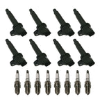 Set of 8 Ignition Coils & Spark Plugs for Toyota Tundra Sequoia (2000–2006)