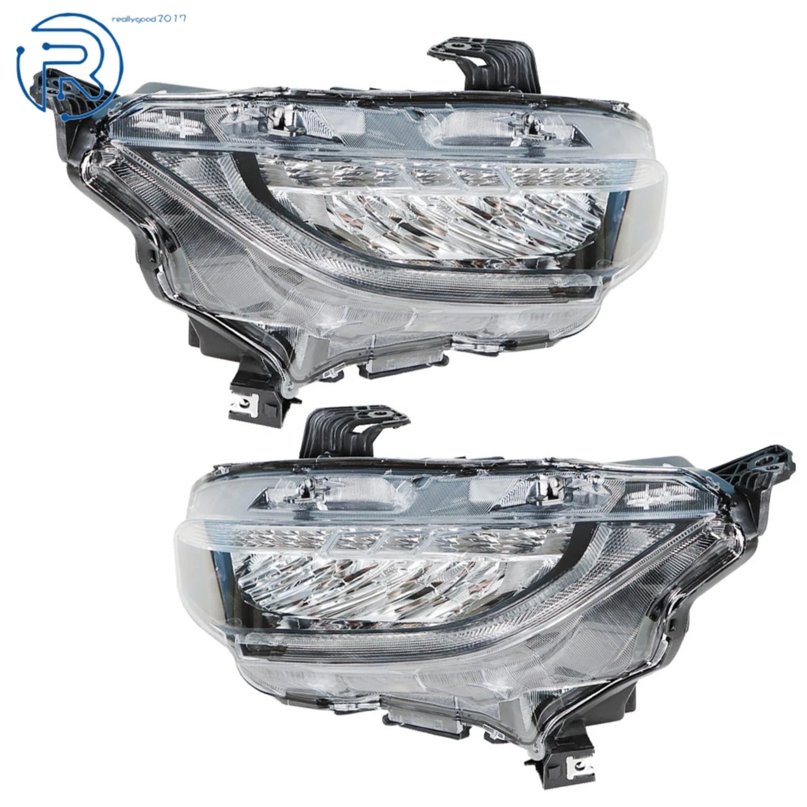 Full LED Headlights Assembly for Honda Civic (2016-2019) Chrome