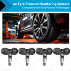 4X Tyre Pressure Monitoring Sensors for Audi Volkswagen Porsche (2002–2017)
