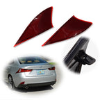 Set of 2 Rear Bumper Reflector Lights for Lexus IS250 IS350 (2014–2020)