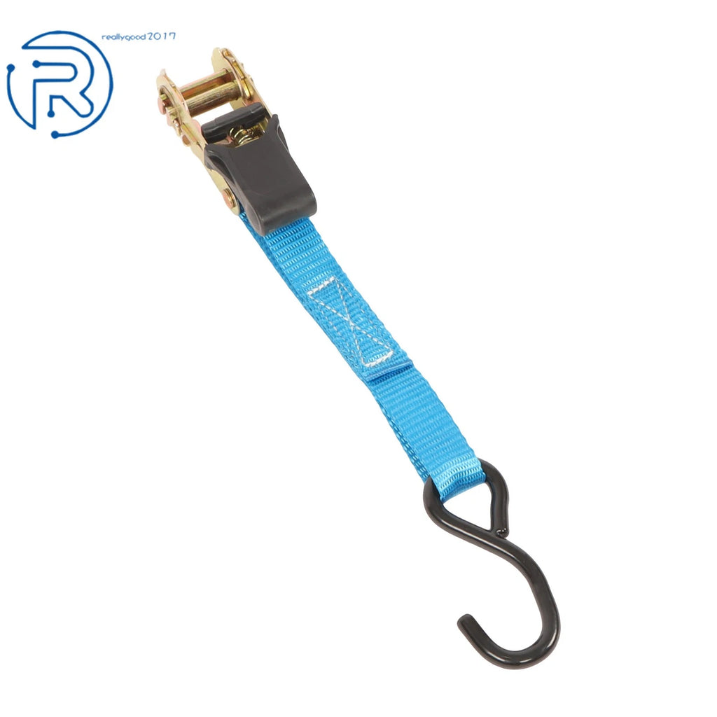 Set of 6 Heavy Duty 1" x 20' Ratchet Tie Down Straps with S Hook
