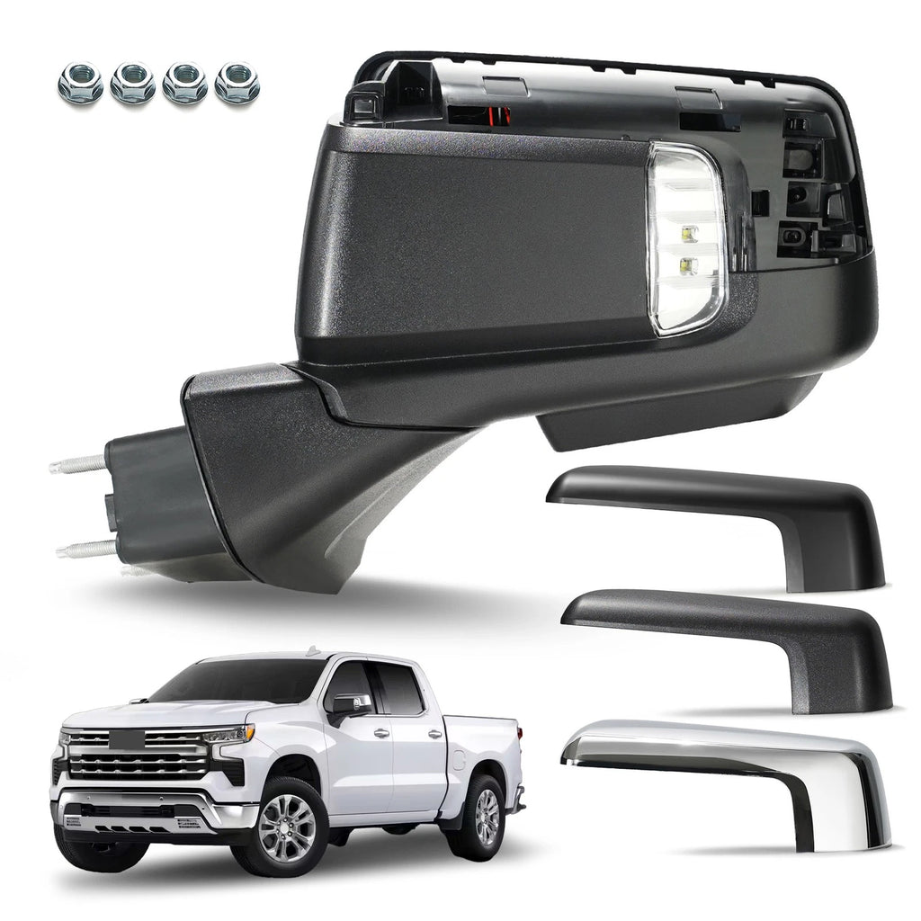 Heated Side Mirror with LED Lamp for Chevy Silverado 1500 (2019–2024)