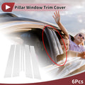 Door Pillar Window Trim for Nissan Bluebird (2000–2006) Silver Tone