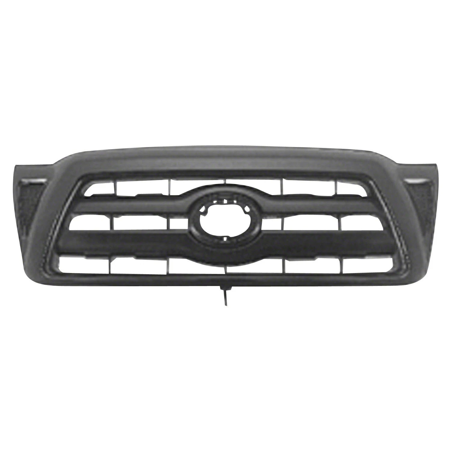Replacement Black/Gray Matte/Ready to Paint Plastic Grille w/Emblem Hole