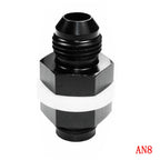 Black AN8 Flare Fuel Cell Bulkhead Fitting with Washer for Car Model