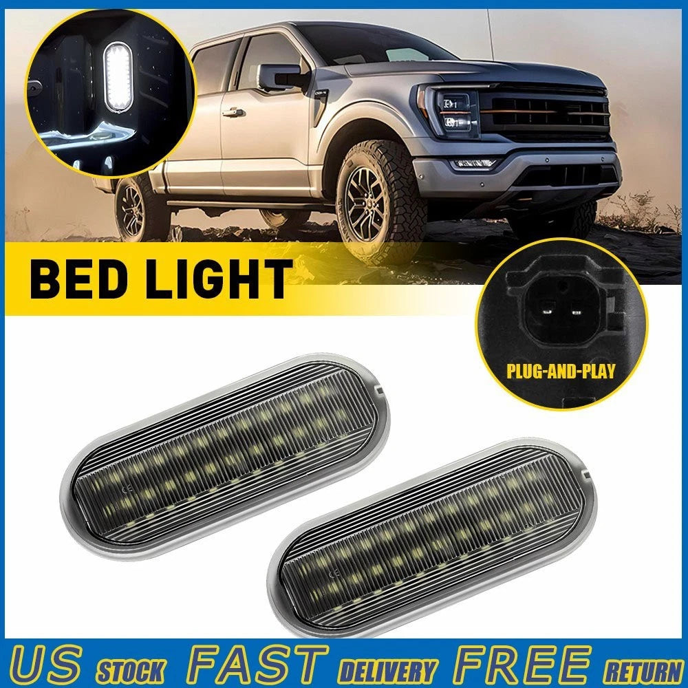 2X LED Bed Light Cargo Lamp for Ford F-150 (2015–2023), Maverick (2022–2023)