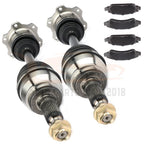 Front CV Axle Shaft & Brake Ceramic Pads for GMC Yukon (2011–2014)