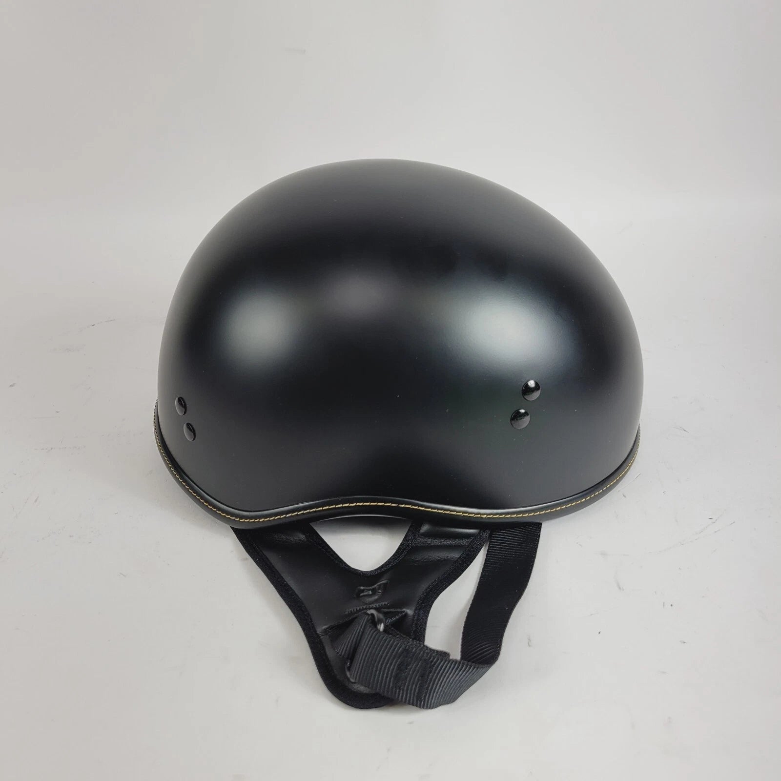 Half Motorcycle Helmet for Highway 21 Model .357 (Large, Matte Black) 77-1101L