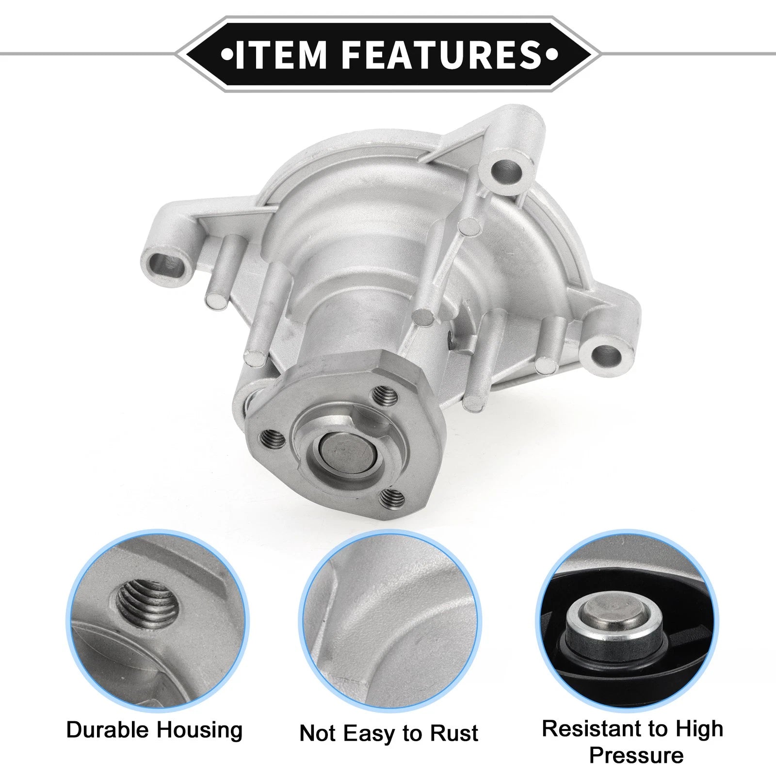 Water Pump for Audi A3 (2008–2012) & Seat Altea (2010–2012) No. 03C121008B/03C121005N