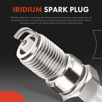 Set of 3 Ignition Coils & 6 Iridium Spark Plugs for Chevy Buick