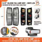 Rear Tail Lights White Lens for Nissan D21 (1986-1993)
