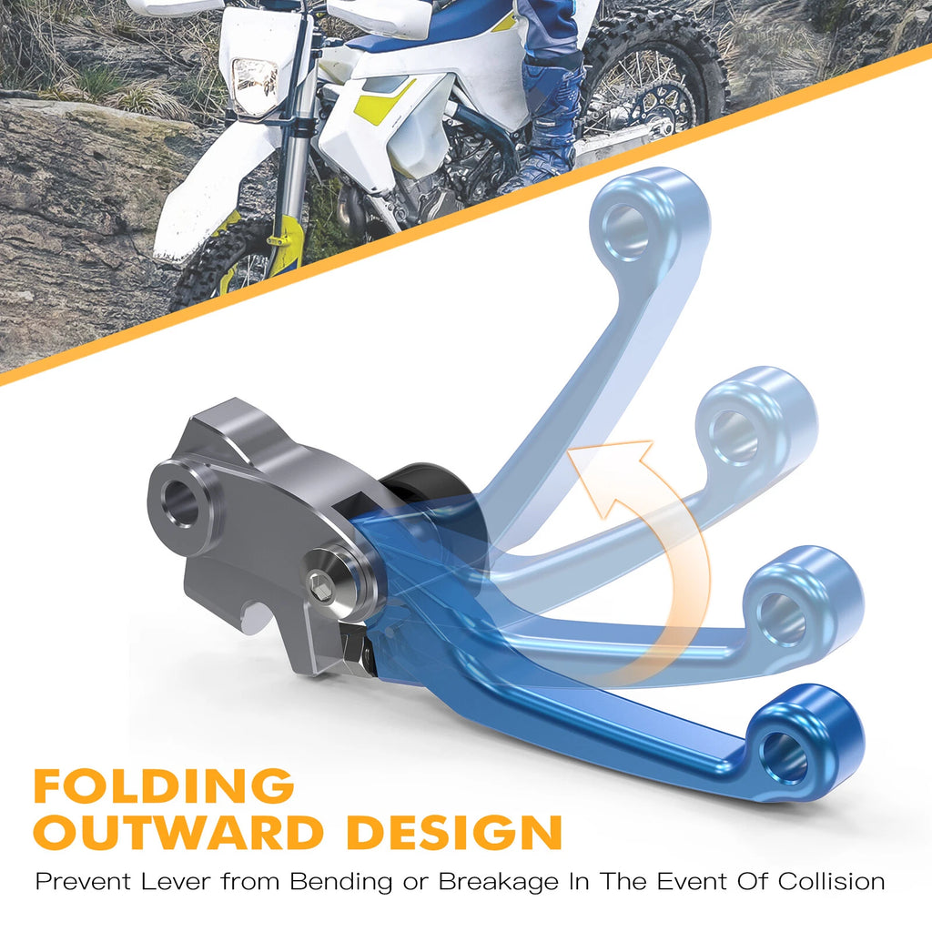 CNC Brake Clutch Levers for Husqvarna TE150i TE250i TE300i FE250-501 (2022–2024)