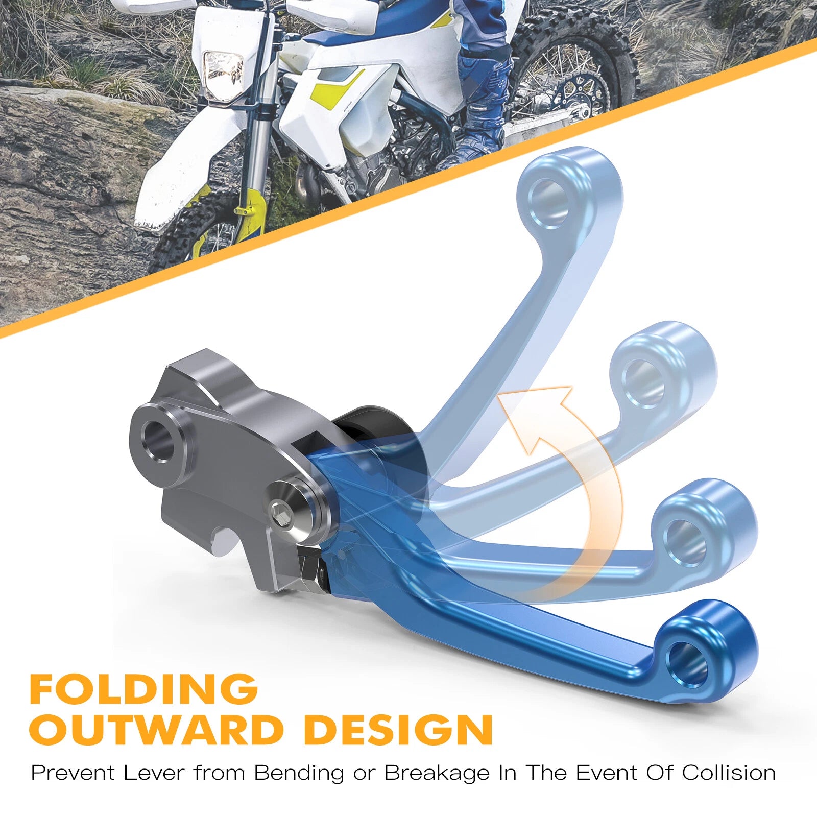 CNC Brake Clutch Levers for Husqvarna TE150i TE250i TE300i FE250-501 (2022–2024)