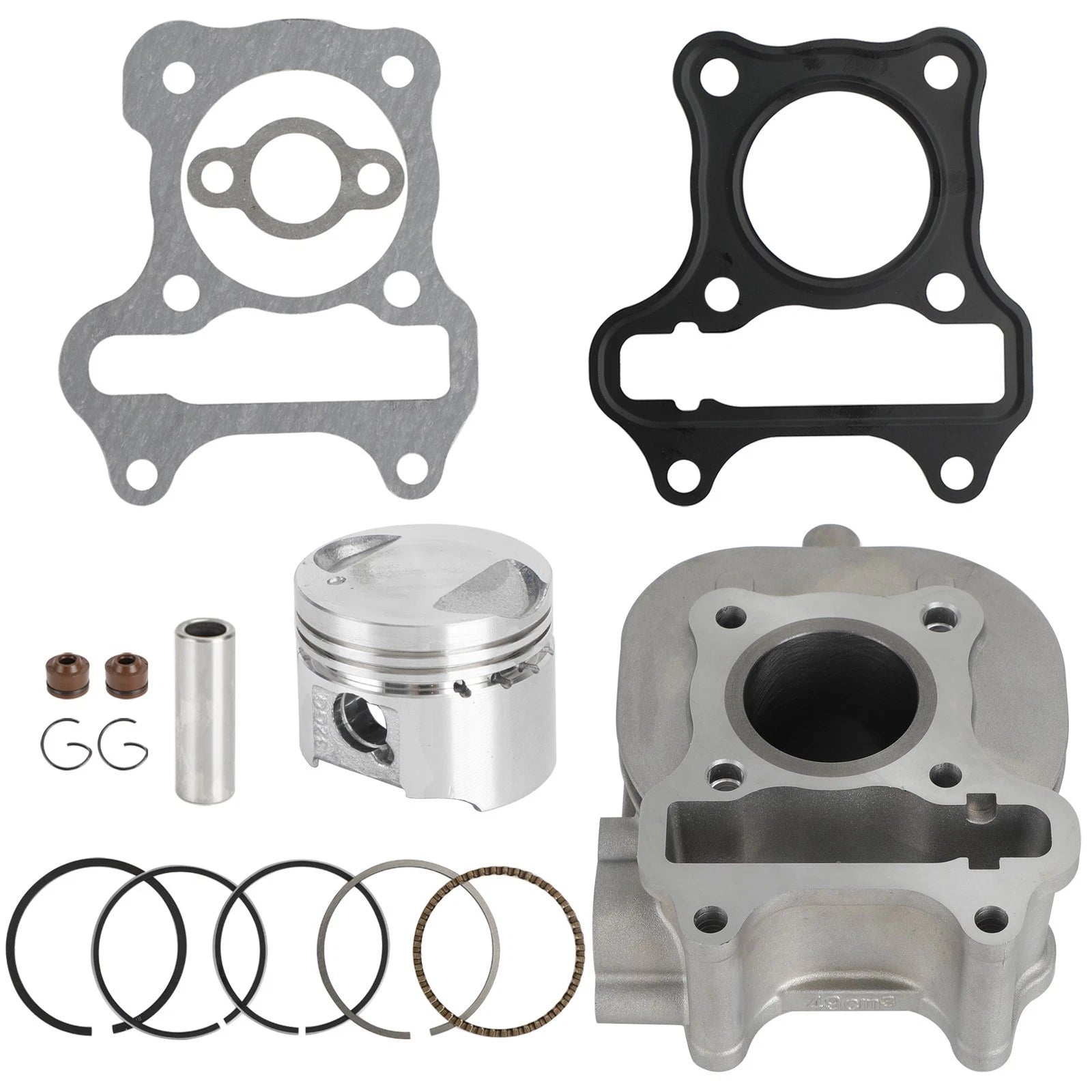 Cylinder Piston Kit for Suzuki Lets 4 UZ50 (CA41A A50G) 12111-32G01 11211-32G00