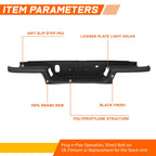 Rear Bumper Step Pad for Ford Ranger (2019–2023) w/ Towing Pkg