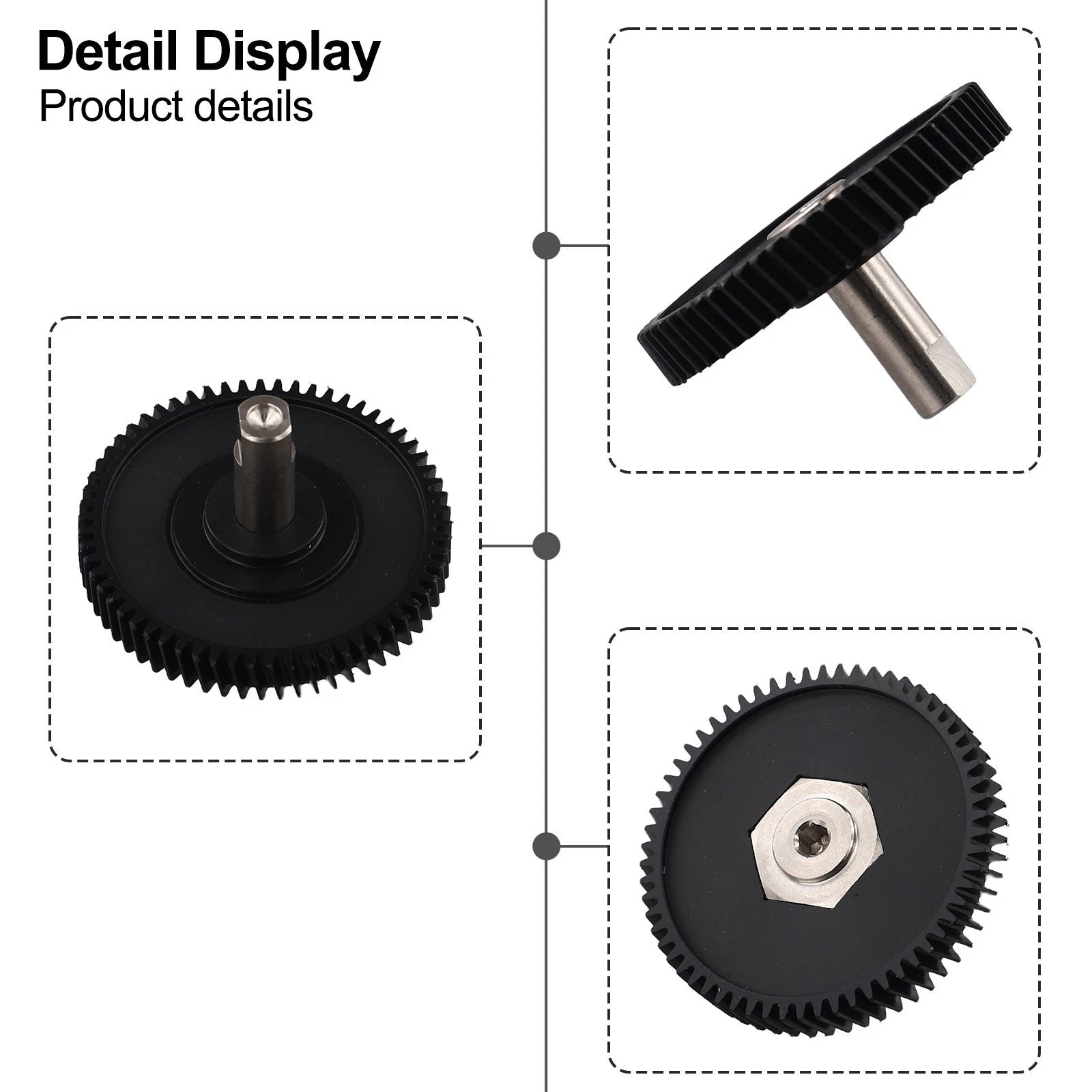 Sunroof Motor Gear Repair Part with Shaft for BMW E60 (2004–2010) OEM 54103448675