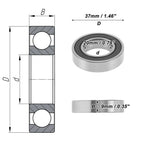 Deep Groove Ball Bearing 20x37x9mm for Scooter Skateboard (P2)