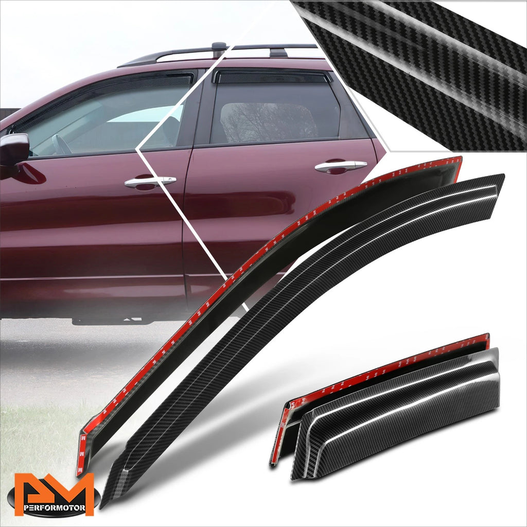 Set of 4 Tape-on Side Window Visors for Acura RDX (2007–2012)