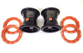 DWT G3 Orange Rear Dual Beadlock Rims 9" 9X9 4/115 for YFZ450 Banshee Raptor