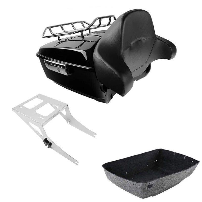 Trunk Backrest Top Rack Mount for Harley Fatboy (2008–2017)