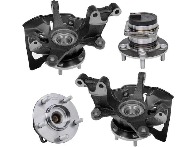 Front and Rear Wheel Hub and Steering Knuckle Kit for Mazda CX-7 (2007–2012) TT966MP
