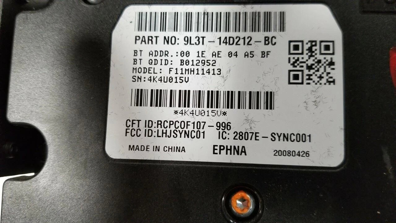 Communication Sync Control Module for Ford Fusion Flex Mustang (2009) 9L3T-14D212-BC