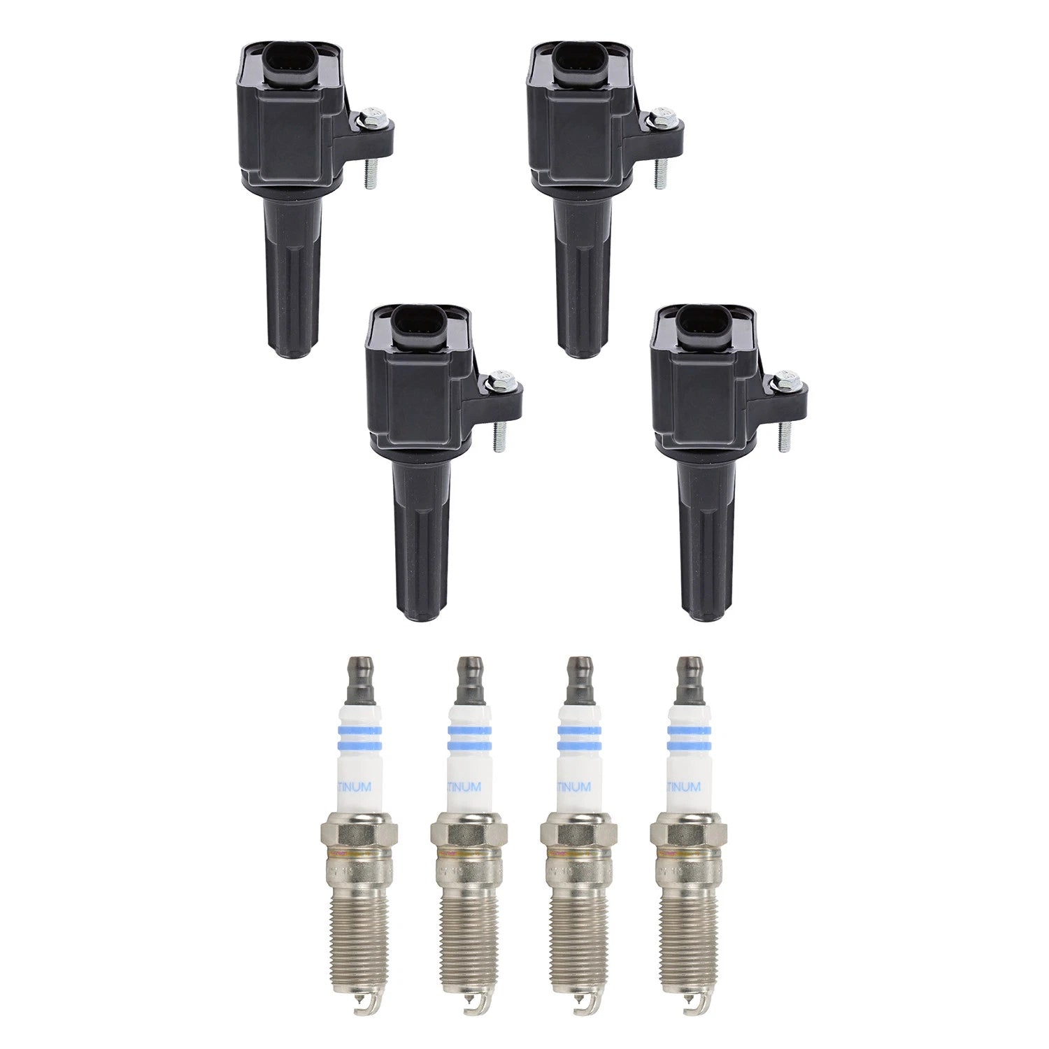 Set of 4 Ignition Coils & Spark Plugs for GMC Canyon Colorado