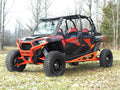 SuperATV Rock Slider Nerf Bars for Polaris RZR 4 900 (2015–2018) - Orange