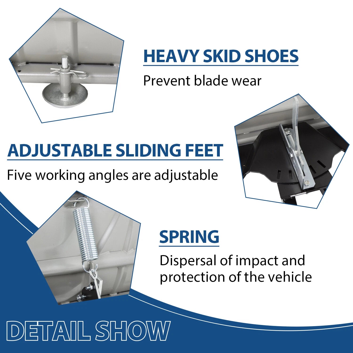Snow Plow Blade Universal Kit 48" for Honda Kawasaki Polaris ATV (Universal)