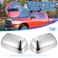 Pair of Chrome Plated Mirror Cover Caps for Dodge Ram 1500 2500 3500 (2002–2008)