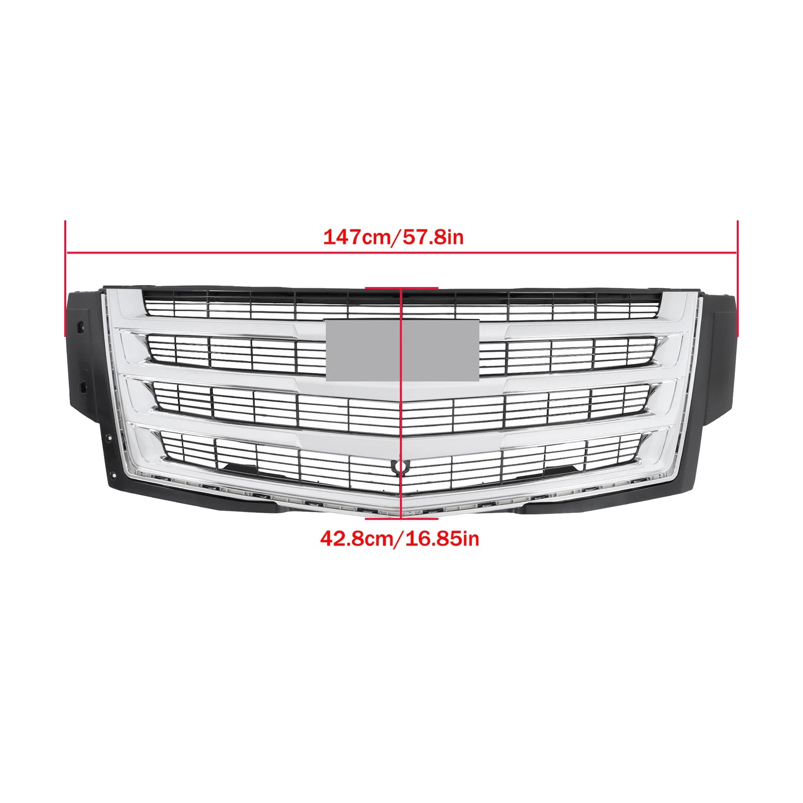 Front Bumper Grille Chrome for Cadillac Escalade (2015–2020) 84051291