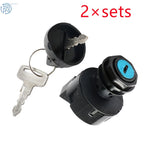 2X Ignition Key Switch for Polaris ACE 150 500 570 (2016–2018) ATP 330 (2004–2005)