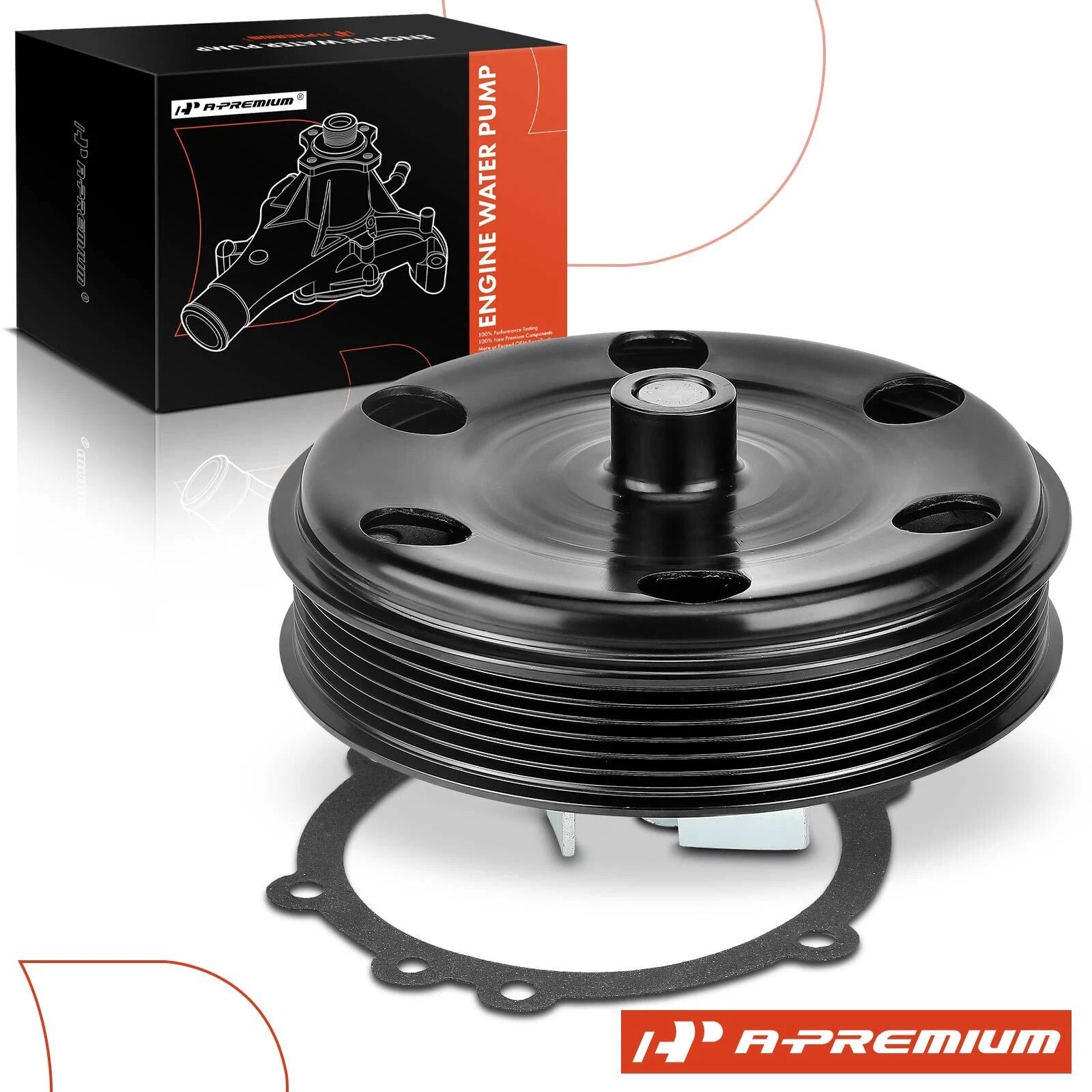 Water Pump with Gasket for Chevy Silverado 1500 GMC Sierra 1500 (2007–2013)