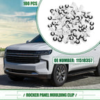 100pcs Rocker Panel Clips for Chevrolet Avalanche (2007-2013)