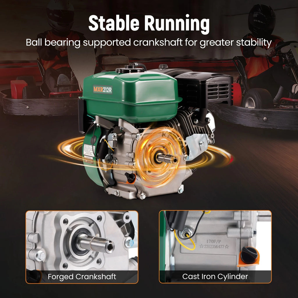 Gas Engine Motor for Go Kart Water Pump (212cc 4-Stroke 7HP)