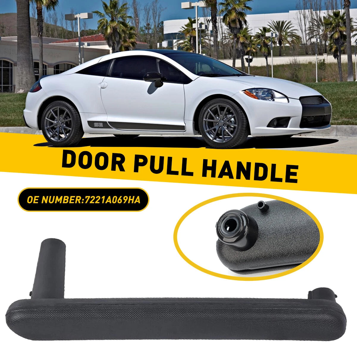 Front Driver Interior Pull Door Handle for Mitsubishi Eclipse (2006–2012)