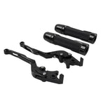Black Extendable Brake Clutch Lever Grip for BMW F800GS/ADV (2008-2018)
